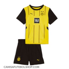 Camisa de time de futebol Borussia Dortmund Replicas 1º Equipamento Infantil 2024-25 Manga Curta (+ Calças curtas)